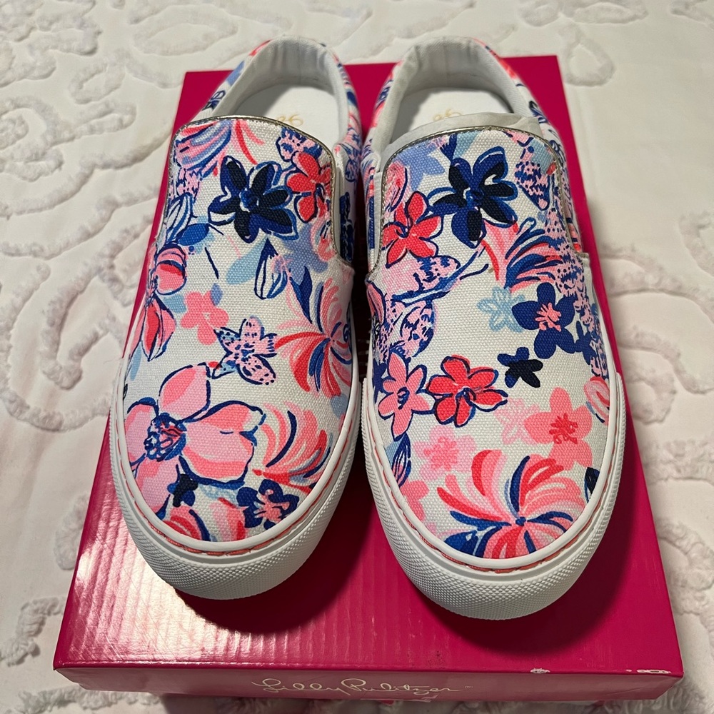 NWT Lilly Pulitzer slip on Julie mule sneakers size 6